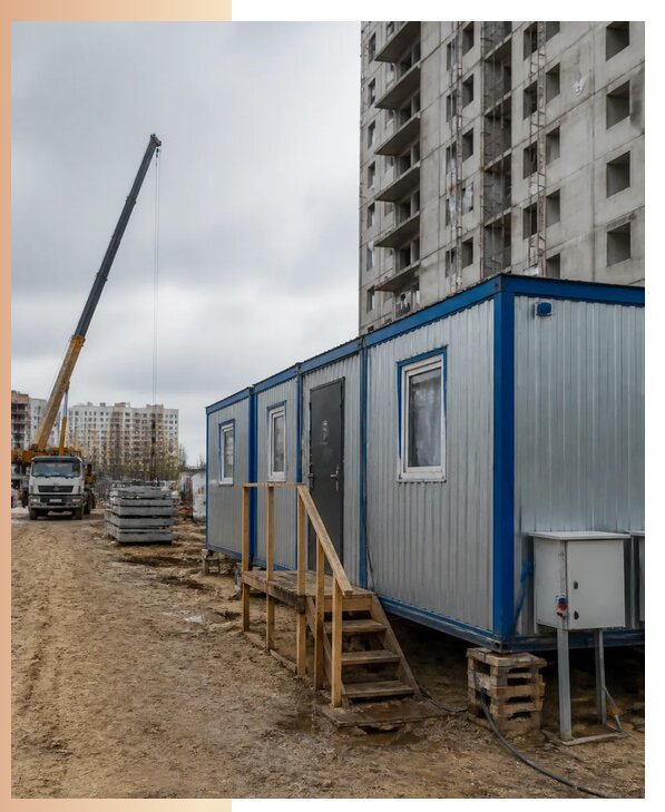 Аренда строительных вагончиков для рабочих в Чусовой